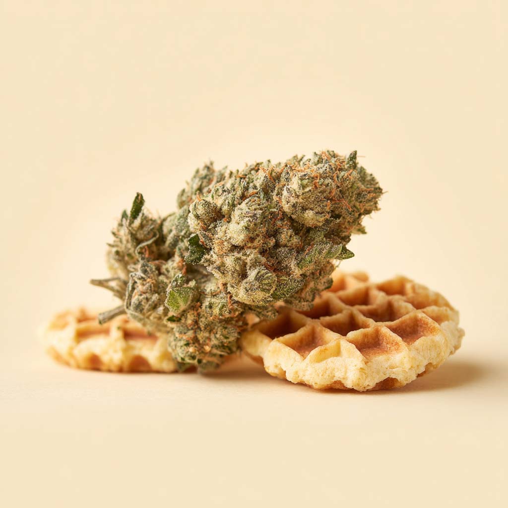 Cannazen Shop Cannabis Weed Sorte Aroma Geschmack Cake Kuchen Waffeln Waffles Puderzucker
